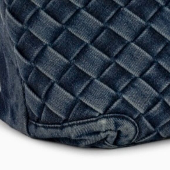 Patricia Nash Viotti Tote with Greek Map Scarf - Washed Woven Denim - NEW - Picture 7 of 8